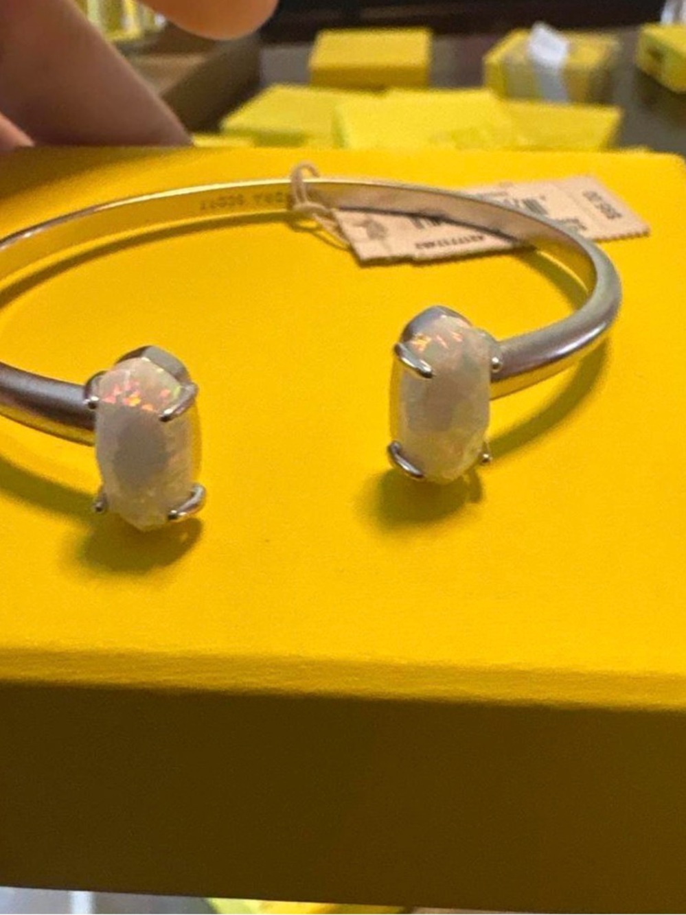 $90 Kendra Scott Opal Silver Cuff Bracelet - nwt